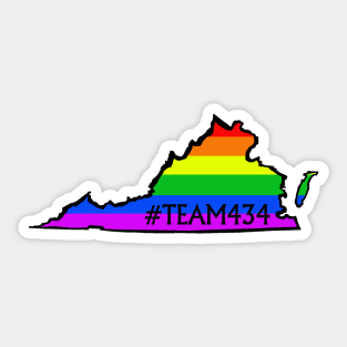 #TEAM434 - RAINBOW Sticker